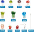 Beadthoven 20 Pairs DIY Lampwork Beads Earrings Making Starter Kit Cute Mushroom Strawberry Fruits Vegetable Lampwork Glass Beads with Stainless S...
