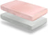 SiinvdaBZX 2 Pcs Satin Mini Crib Sheets 38 x 24In, Silky Soft Mini Portable Crib Sheets Mattress Cover Portable Playard Sheets with 5In Deep Pocke...