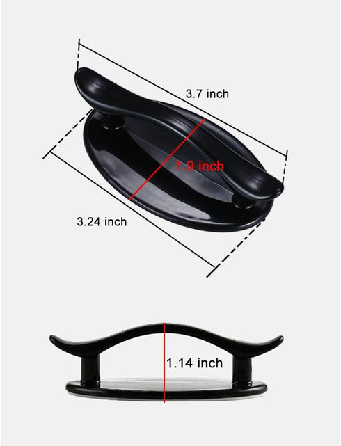 2Pcs Self-adhesive Cupboard Handles, Modern Minimalism Cupboard Door Handle, Easy Installation Cabinet Pulls, Self-stick Pull Handle for Drawer Cu...
