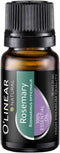 O'linear Rosemary Essential Oil 10 ml - Pure Rosemary Oil for Diffuser for Home Aromatherapy - 0.33 Fl Oz Therapeutic Grade Natural Rosemary Oil f...