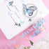10 Rolls Waterproof Plastic Tape Cute 15mm Wide Self-Adhesive Tape Butterfly and Fruits Pattern Masking Clear Printed Sticker Lovely Gift for Scra...