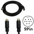 S-Video Mini-DIN 9-Pin Male to Male Audio Cable for TV Receiver Monitor Projector Audio and Video Receiver etc (Mini 9Pin Male to Male 10Ft/3m)...