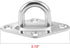 uxcell 316 Stainless Steel 8mm Thick Ring Sail Shade Diamond Pad Eye Boat Rigging 4pcs...