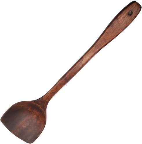 Wooden Kitchen Utensils, Eco Friendly 16-Inch Long Wooden Cooking Spatula...