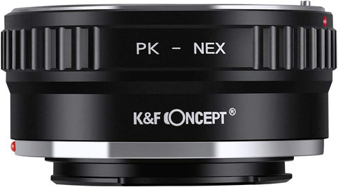 K&F Concept PK K Mount Lens to Sony NEX E-Mount Lens Adapter, Compatible with Sony NEX-3 NEX-3C NEX-3N NEX-5 NEX-5C NEX-5N NEX-5R NEX-5T NEX-6 NEX...