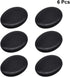 HEALLILY 6pcs Hot Massage Stones Heated Warmer Stone Black Natural Lava Rocks for Spas Massage Relaxation and More (4x3cm)...