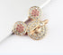 Universal 360 Degree Rotating Finger Ring Stand Holder for Cell Phone or Tablet - Crystal Rhinestone Pink Mouse......
