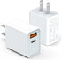LCGENS USB C Wall Charger Block 20W, 2-Pack Dual Port PD Power Delivery Fast Type C Charging Block Plug Compatible with iPhone 11/12/13/14/15/Pro ...