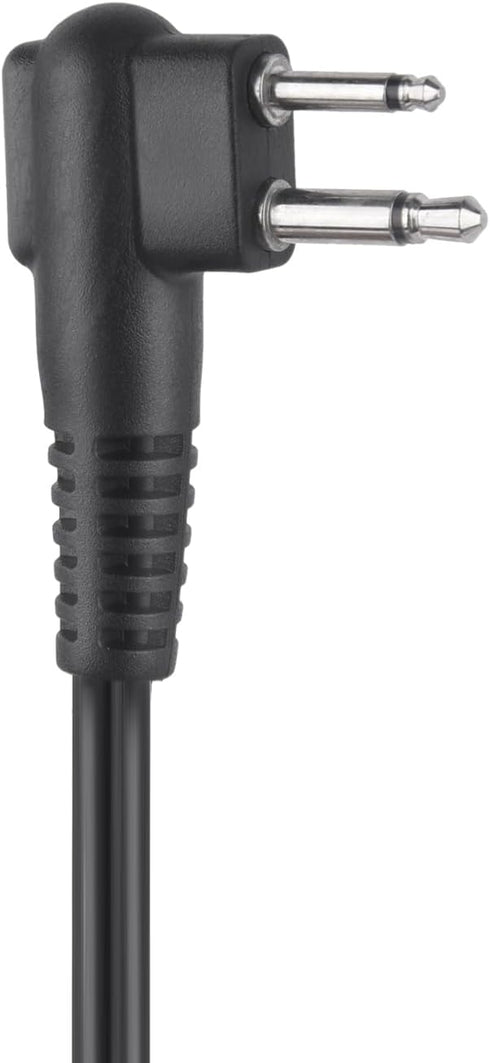 2 Pin Ear Bud in Ear Earbud Ptt Mic Earpiece Coil Ear Piece Two Way Radio Headset for Motorola Walkie Talkie CLS 1410 dlr1060(Black,Wired)...