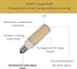 SeeU LED Light Bulb E12 High Lumen Led Corn Bulb Chanderlier Bulb Cylinder Pendant Light Bulb Replacement Warm White 7W...