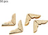50pcs Scrapbooking Photo Mounting Corners Book Albums Menus Notebook Folder File Corner Protectors(C086 Brass)...