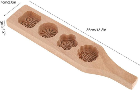 Mid-Autumn Festival Mooncake Wood Pastry Making Bean Cake Ice Skin Baking Tools...