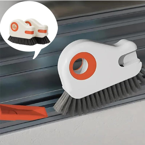 2 in 1 Groove Cleaning Brush 2PK Window Track Cleaning Tools, Multifunction Grout Cleaner Tool Grip Brush Hard Bristle Crevice Cleaning Brush for ...