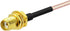 BINGFU SMA Female Bulkhead Mount to SMA Male RG316 Antenna Extension Cable 6 inch 15cm 2-Pack Compatible with 4G LTE Router Gateway Cellular SDR U...