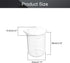 Othmro Measuring Cups 100ml/3.38oz PP Plastic Graduated Beaker Transparent for Lab Kitchen Liquids 4pcs...