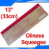 INTBUYING Screen Printing Squeegee Ink Squeegee Wooden Oiliness Scraper 75 Durometer 13inches Long 4 inches Wide with Rubber Blade and Wooden Hand...