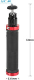CAMVATE Rubber Hand Grip with 1/4" Ball Head Mount for Photographic Accessory (Red) - 2257...