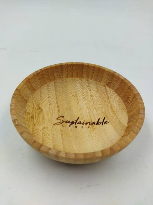 Fruit Bowl For Kitchen Counter (Medium) - Bamboo Fruit Bowl - Dishwasher Safe, Eco-Friendly, Scratch Resistant -Serving Bowl - Handcrafted Salad B...