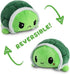 TeeTurtle - The Original Reversible Turtle Plushie - Green - Cute Sensory Fidget Stuffed Animals That Show Your Mood 4 inch...