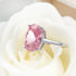 ASFKIPMF Women 925 Silver Oval Cut Pink Topaz Gemstone Gp Pink Austria Crystal Lady Bridal Wedding Engagement Zircon Cushion Cut Super Light Pink ...