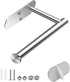 2 in 1 Toilet-Paper-Holder, Self-Adhesive, Toilet-Roll-Holder, Screws-in, Stainless-Steel,for Bathroom, Kitchen, Washroom (1, Silver)...