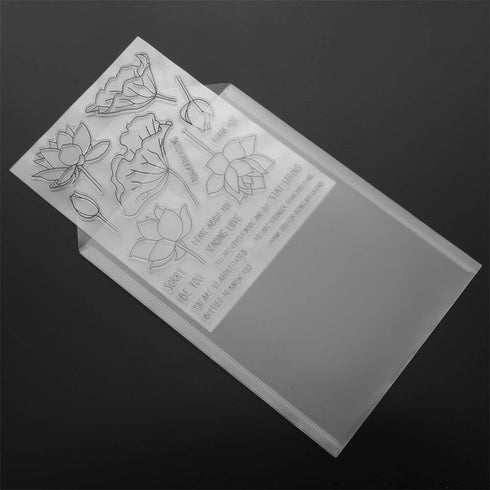 Large Stamp & Die Storage Pockets Resealable Clear Plastic Seal Bags Storage Case for Cutting Dies Stencil Album Stamp Crafts for DIY Scrapbooking...