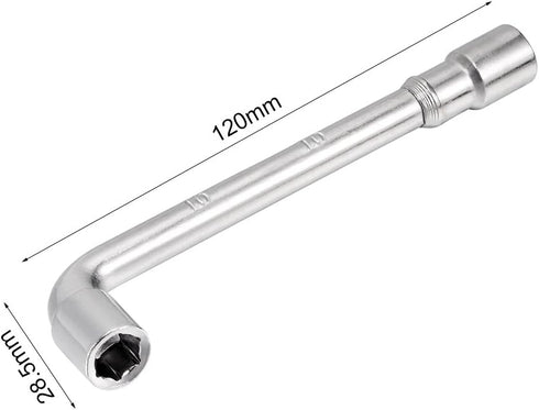 uxcell 10mm Metric L Shaped Angled Open Hex 6 point Socket Wrench...