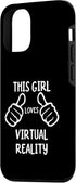 iPhone 12/12 Pro Funny VR Lover This Girl Loves Virtual Reality Case...