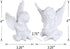 2 Pack Resin Cherubs White Angel Statue Figurine, Garden Sleeping Cherub Statue Sculpture Indoor Outdoor Home Decoration, Cute Adorable Angle Scul...