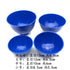 Lab Flexible Alginate Rubber Mixing Bowls Small/Medium/Large/Extra Large for Plaster and one Spatula (4)...