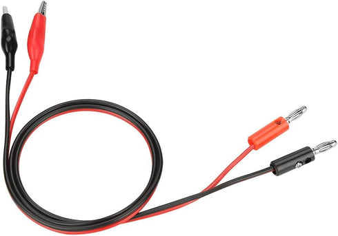 ASHATA Banana Plug to Clip Test, Output Cable Line Banana Plug Clip Wire 30V 5A for Adjustable DC Regulated Power Supply...