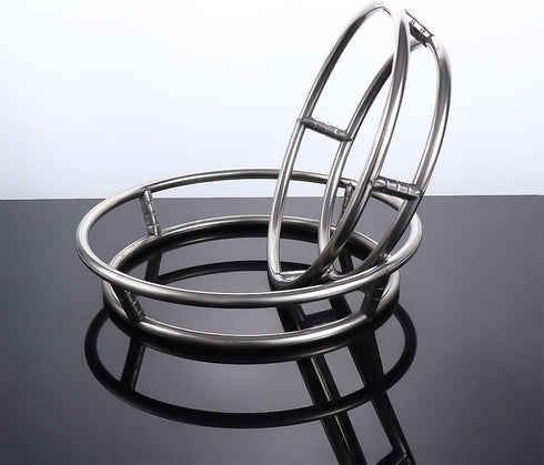 Stainless Steel Wok Ring Wok Rack Wok Stand Round Shelf Cookware Ring For Pot Gas Stove Fry Pan,23cm/9.05inch,26cm/10.23inch(26cm)...