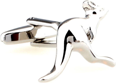 Kangaroo Australia Australian Pair Cufflinks in a Presentation Gift Box & Polishing Cloth...