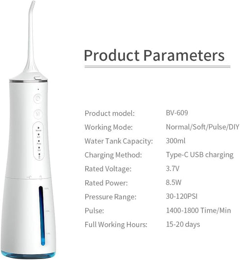 Water flosser-Water flossers for Teeth-flossers for Adults-Oral Care, White...