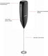 Chefman Handheld Electric Milk Frother Create Foam for Coffee, Cappuccinos, & Lattes, Mix Matcha & Protein Powder, Cordless & Compact, Stainless S...