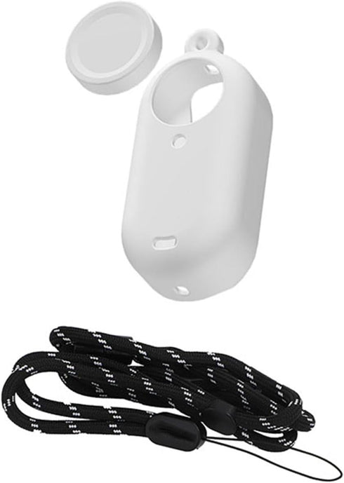 LICHIFIT Silicone Protective Case Set for Insta360 GO 3 Action Camera Housing Soft Shell Cover Skin + Lens Cap + Neck Strap Lanyard Accessories...