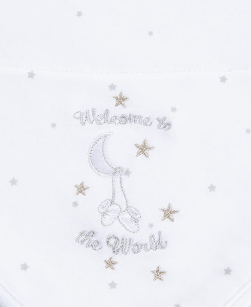 Little Me unisex baby nursery swaddling blankets, White, One Size US...