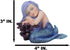 Ebros Under The Sea Blue Child Mermaid Sleeping On Coral Statue Enchansia Mergirl Decorative Figurine...