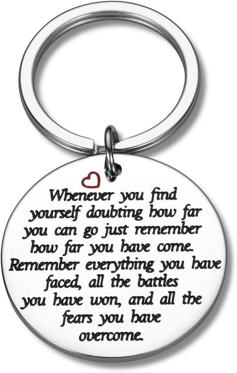 Divorce Gifts for Women Sobriety Sympathy Keychain Cancer Survivor Awareness Strong Gift Birthday Back to School Supplies...