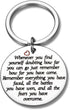 Divorce Gifts for Women Sobriety Sympathy Keychain Cancer Survivor Awareness Strong Gift Birthday Back to School Supplies...