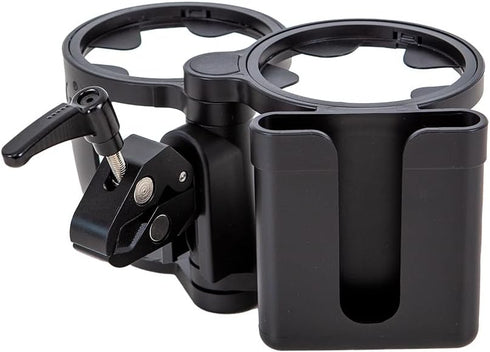 Universal Cup Holder New Clips Holder Conversion 2 Cups Stroller Cup Holder Large Caliber Designed Cup Holder Milk Bottle Drink Cup Holder...