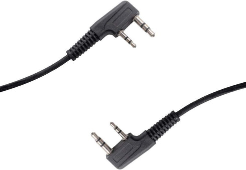 Caroo D Shape Earpiece Headset with Mic PTT Compatible with Baofeng UV-5R BF-888S BF-F8HP BF-F9 UV-82 UV-82HP UV-82C Kenwood TK-2107 TK-3107 Walki...