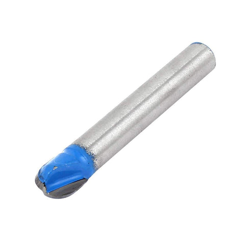 2 Pack 5/16 Inch Diameter Core Box Router Bit, 2-Flute Round Nose Router Bits with 1/4 Inch Shank, Carbide Tipped Woodworking Cutter Tool...