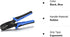 Qibaok Open Barrel Terminal Crimper Plier Tool for Molex Style DELPHI AMP TYCO Crimping Terminals 24-14 AWG...