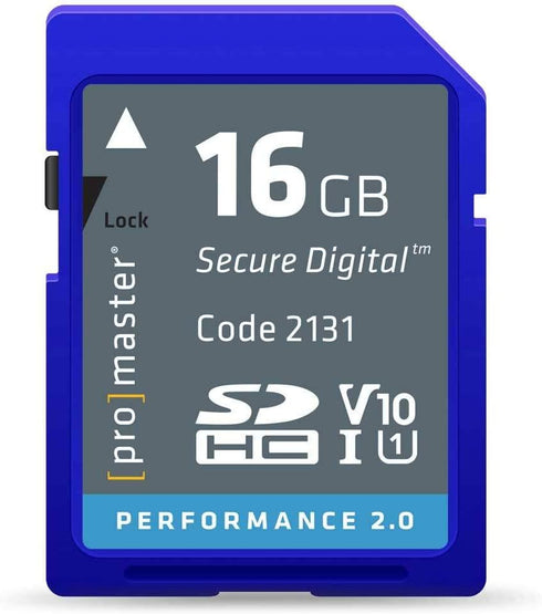 ProMaster SDHC 16GB Performance 2.0, Memory Card, (Model 2131)...