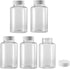 uxcell Plastic Lab Chemical Reagent Bottle 300ml/10.1oz Wide Mouth Sample Sealing Liquid Storage Container 5pcs...