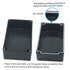 Junction Box, Zulkit Project Box IP65 Waterproof Dustproof ABS Plastic Electrical Boxes Electronic Enclosure Black 7.9 x 4.7 x 4.4 inch(200 x 120 ...