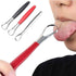 Silvery Tongue Cleaner Brushes Tongue Scraper, Tounge Scrappers Stainless Steel, Portable Tongue Scraper Reduce Bad Breath and Freshing Breath for...