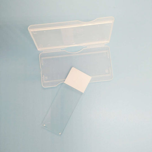 MUHWA 25 PCS Plastic Microscope Glass Holder Slide Box for one Slide...