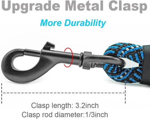 Long Rope Leash for Dog Training 12, 15, 22, 30, 50, 75, 100ft Check Cord Recall Agility Lead Dog Tie Out Long Line for Large Medium Small Dogs, G...